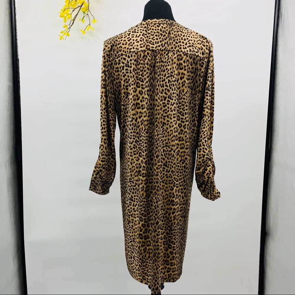 Michael‎ kors women’s leopard chain dress sz XL